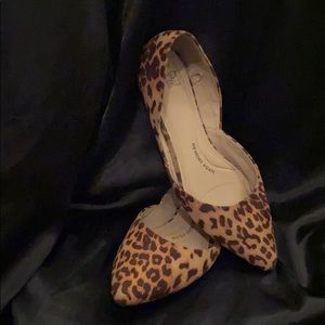 Cheetah print flats